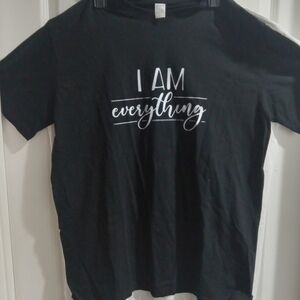Black Womans (L) And White Mens (2x) T-Shirt Set "Everything I Need"